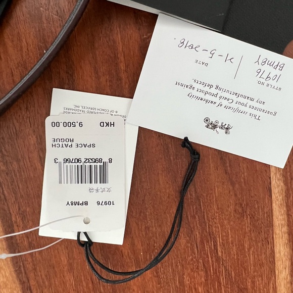 LIKE NEW WITH TAGS Coach NASA Rogue Bag blue leather - Picture 9 of 11